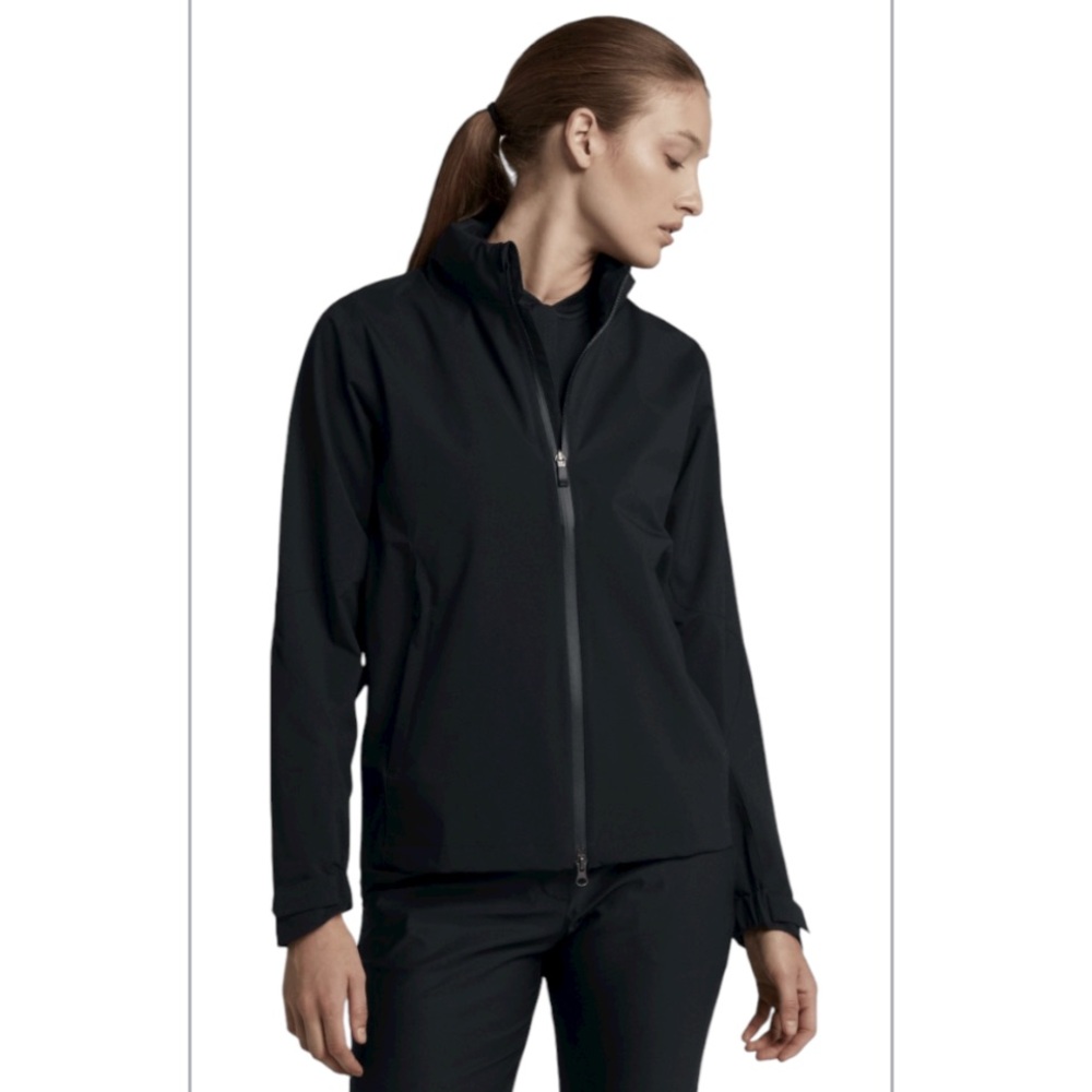 Nike HyperShield Black Water Resistant Zip Up Jacket - Size L